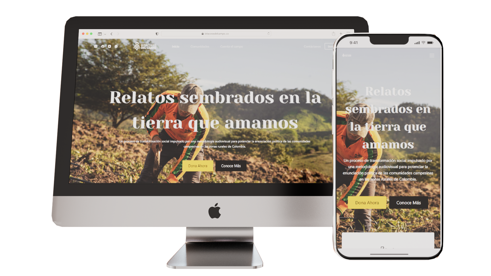 Diseño de sitios Web profesionales en México y Colombia - Trópico Web Design - Proyecto Bitácoras del Campo